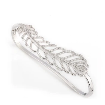 Silver Color Hand Palm Cuff Bracelet Bangle Openwork Leaves with Clear CZ for Female Jewelry Accessory Gifts
Silver Color Hand Palm Cuff Bracelet Bangle Openwork Leaves with Clear CZ for Female Jewelry Accessory Gifts