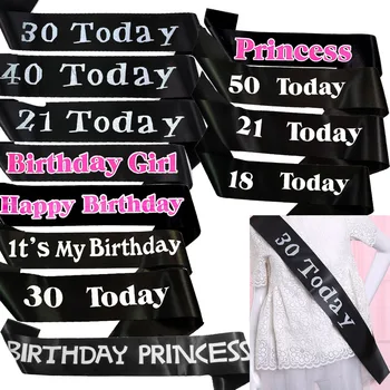 Retro black ribbon Princess sash birthday girl ribbons women men adult celebrate age 18 21 30 40 50 girls event party supplies
Retro black ribbon Princess sash birthday girl ribbons women men adult celebrate age 18 21 30 40 50 girls event party supplies