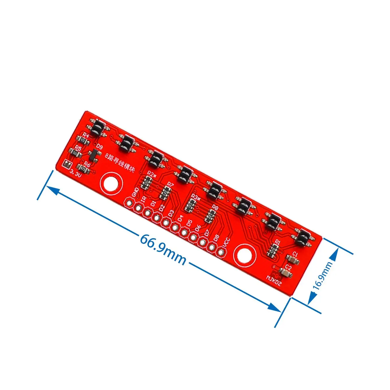 10PCS/LOT Tracking Module Infrared Detection Sensor Module DIY For Arduino 8-Channel Infrared Detector Hunt Module 8bit Sensor
10PCS/LOT Tracking Module Infrared Detection Sensor Module DIY For Arduino 8-Channel Infrared Detector Hunt Module 8bit Sensor