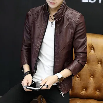 New PU leather jacket coat streetwear men's leather jacket ciothes washed fleece motorcycle leather jacket fashion casual coat
New PU leather jacket coat streetwear men's leather jacket ciothes washed fleece motorcycle leather jacket fashion casual coat