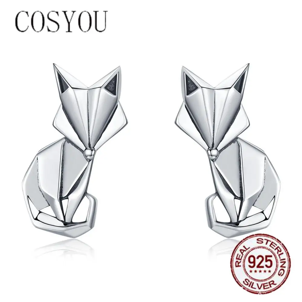 COSYOU 2019 Folding Fox Animal Stud Earrings for Women Sterling Silver Jewelry 100% Authentic 925 Sterling Silver SCE526
COSYOU 2019 Folding Fox Animal Stud Earrings for Women Sterling Silver Jewelry 100% Authentic 925 Sterling Silver SCE526