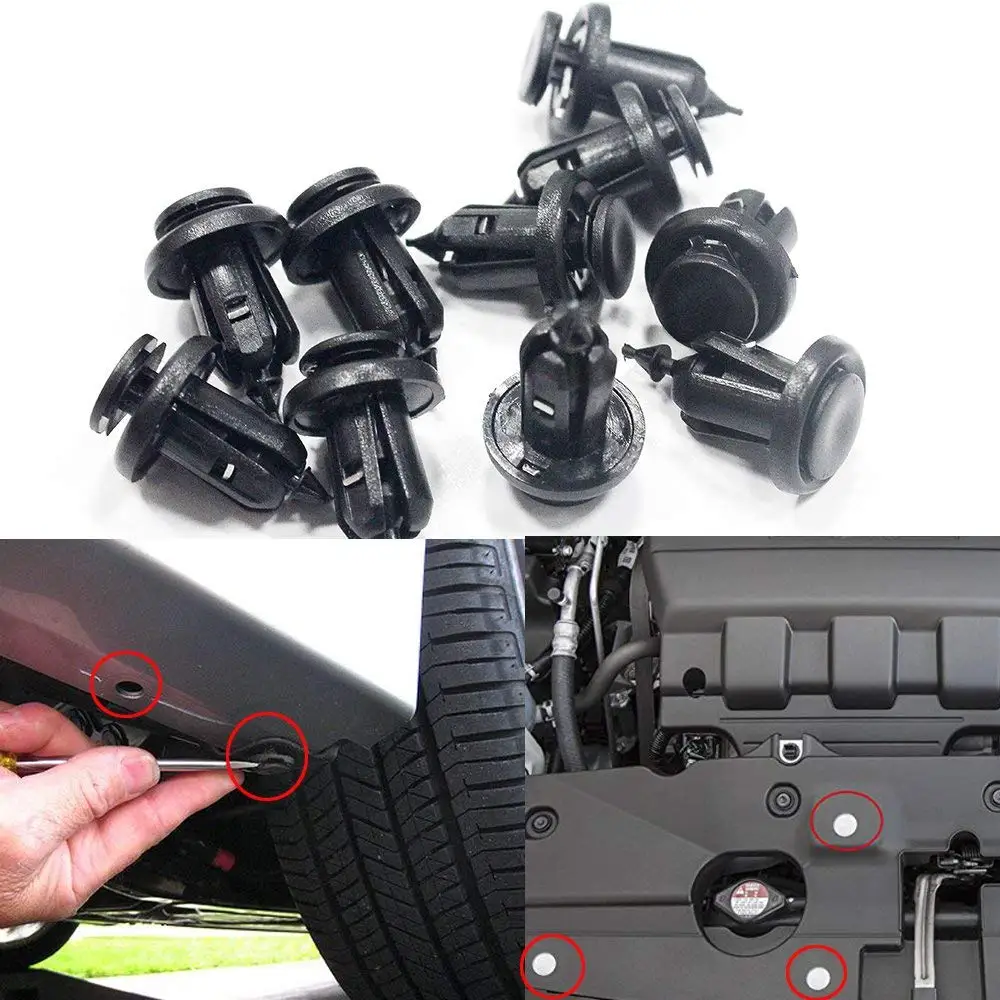 Car Body Trim Clips Fastener Remover, Bumper Screw Snap Rivets Clip Set Push Pin Rivets Set 8.76mm 50Pcs
Car Body Trim Clips Fastener Remover, Bumper Screw Snap Rivets Clip Set Push Pin Rivets Set 8.76mm 50Pcs