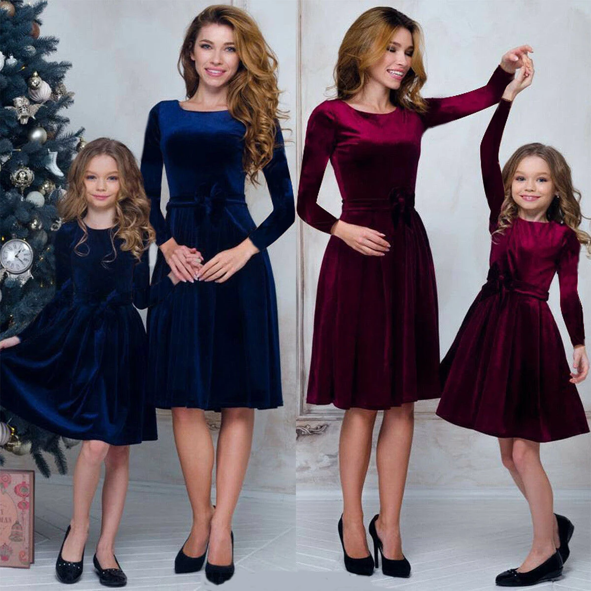 Mother And Daughter Matching Party Velet Dresses Women Girl Casual Maxi Dress Family Set Clothes
Mother And Daughter Matching Party Velet Dresses Women Girl Casual Maxi Dress Family Set Clothes