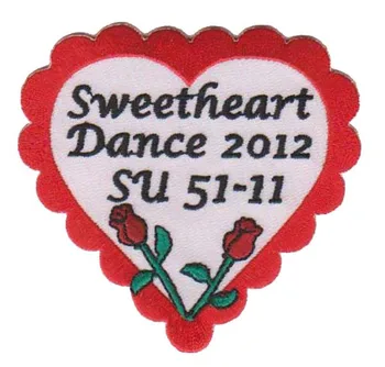 Sweetheart Dance Embroidery Patches/Koving Heart Emblem Made by Twill with Heat Cut Edge and Iron On Backing MOQ50pcs Free Ship
Sweetheart Dance Embroidery Patches/Koving Heart Emblem Made by Twill with Heat Cut Edge and Iron On Backing MOQ50pcs Free Ship