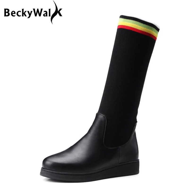 Ladies Boots Women Mid-calf Boots Elastic Slip On Flat Platform Boots for Women Snow Boots Winter Shoes Woman Size 34-43 WSH2265
Ladies Boots Women Mid-calf Boots Elastic Slip On Flat Platform Boots for Women Snow Boots Winter Shoes Woman Size 34-43 WSH2265