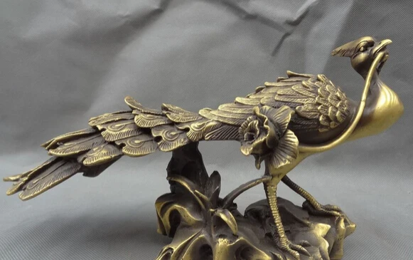 JP S0606 11" Folk Chinese Pure Bronze Flower Bird Fly Peacock Peafowl Statue Sculpture Discount 35%
JP S0606 11" Folk Chinese Pure Bronze Flower Bird Fly Peacock Peafowl Statue Sculpture Discount 35%