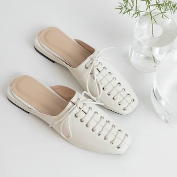 EshtonShero Shoes Woman Women Slippers Square Toe Low Heels Leather Slingback Platform Lace Up Ladies Wedding Shoes Size 3-9
EshtonShero Shoes Woman Women Slippers Square Toe Low Heels Leather Slingback Platform Lace Up Ladies Wedding Shoes Size 3-9