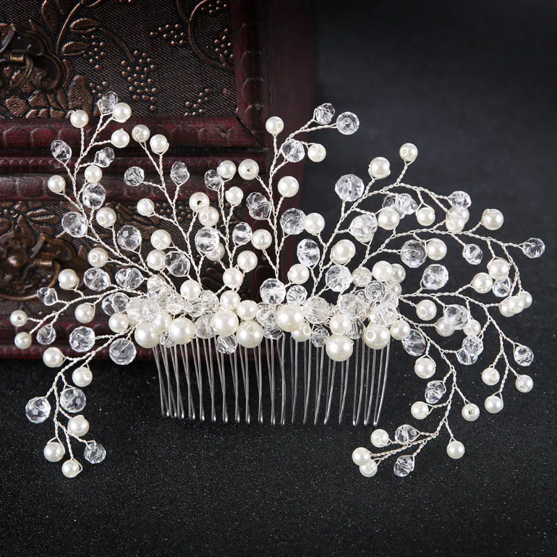Romantic Wedding Crystal Beads Flower Hair Comb Bride Party Headwear Bridal Vintage Hair Accessories LB
Romantic Wedding Crystal Beads Flower Hair Comb Bride Party Headwear Bridal Vintage Hair Accessories LB