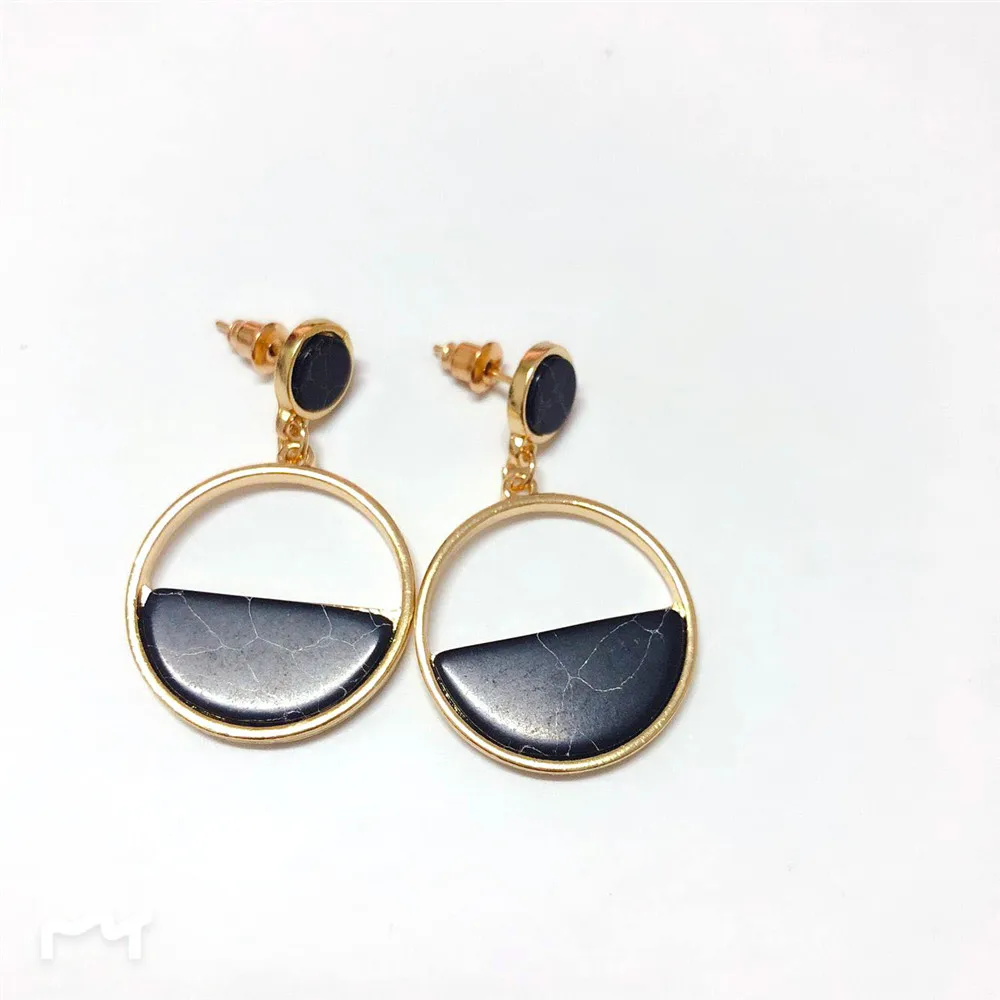 Handmade Fashion Simple Geometric Circular Marble Long Earrings Girls Popular Earrings Earrings Temperament EE88
Handmade Fashion Simple Geometric Circular Marble Long Earrings Girls Popular Earrings Earrings Temperament EE88