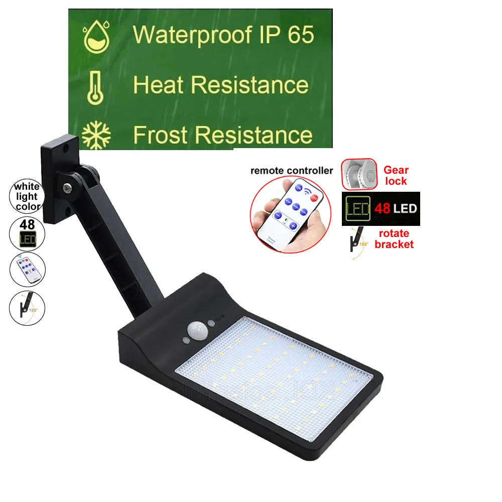 solar street light 48/60 LED Wireless Solar Lights Outdoor Decor Waterproof PIR Motion Sensor spot flood bul Lamps fo
solar street light 48/60 LED Wireless Solar Lights Outdoor Decor Waterproof PIR Motion Sensor spot flood bul Lamps fo