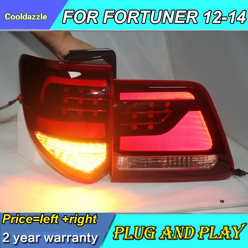 New Style Car Tuning LED Rear Lights FOR Fortuner LED Tail Lamp 2012 2013 2014 Year Back Lamp
New Style Car Tuning LED Rear Lights FOR Fortuner LED Tail Lamp 2012 2013 2014 Year Back Lamp