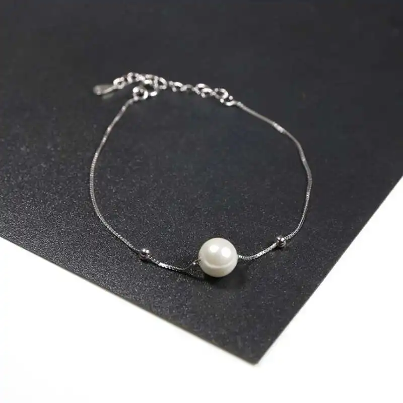 Elegant Genuine 925 Sterling Silver Pearls Bracelet for Women Ladies' Box Chain Bracelets Silver 925 Jewelry Gifts 528008
Elegant Genuine 925 Sterling Silver Pearls Bracelet for Women Ladies' Box Chain Bracelets Silver 925 Jewelry Gifts 528008