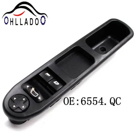 

HLLADO OEM 6554.QC 6554QC передний левый привод боковой Электрический мастер мощность переключатель окна для peugeot 207 Citroen C3 Picasso 07-14