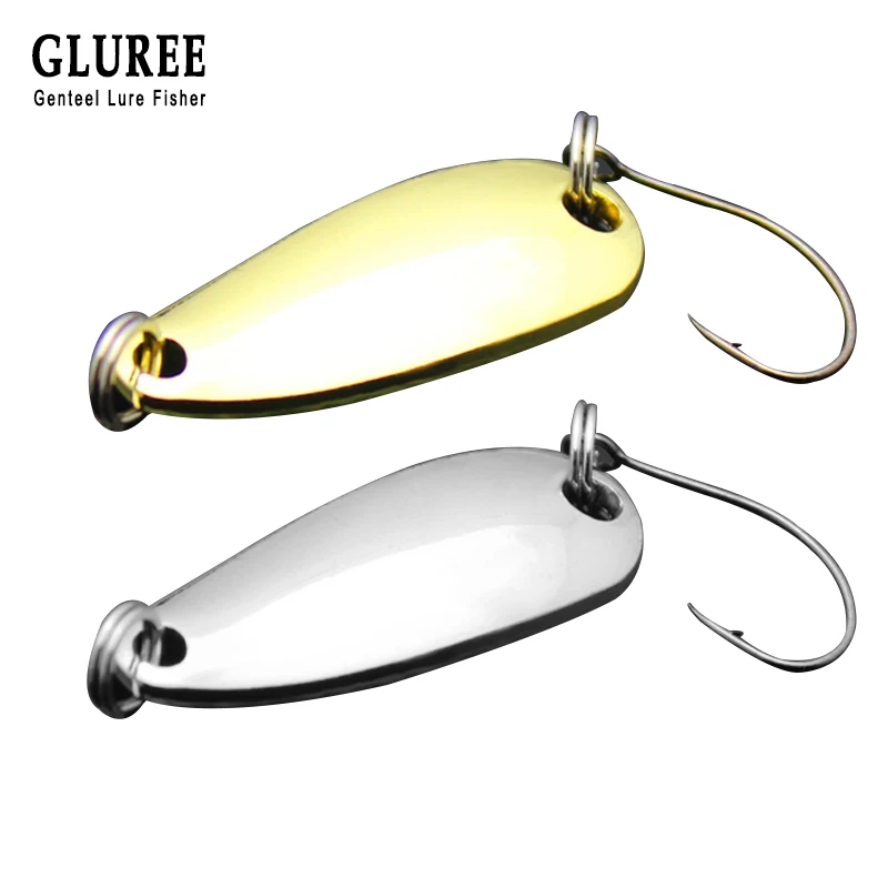 GLUREE 1Pcs 3g Paillette Iron Spoon Fishing Lures Silver Golden Spoon Iron Bait Single Hook Bass Artificial Bait Fishing Tackle
GLUREE 1Pcs 3g Paillette Iron Spoon Fishing Lures Silver Golden Spoon Iron Bait Single Hook Bass Artificial Bait Fishing Tackle