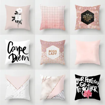 Light Pink Series Simple Geometric Cushion Covers 45*45cm Office Home Decorative Pillowcase Bedside Couch Car Waist Pillow Cover
Light Pink Series Simple Geometric Cushion Covers 45*45cm Office Home Decorative Pillowcase Bedside Couch Car Waist Pillow Cover
