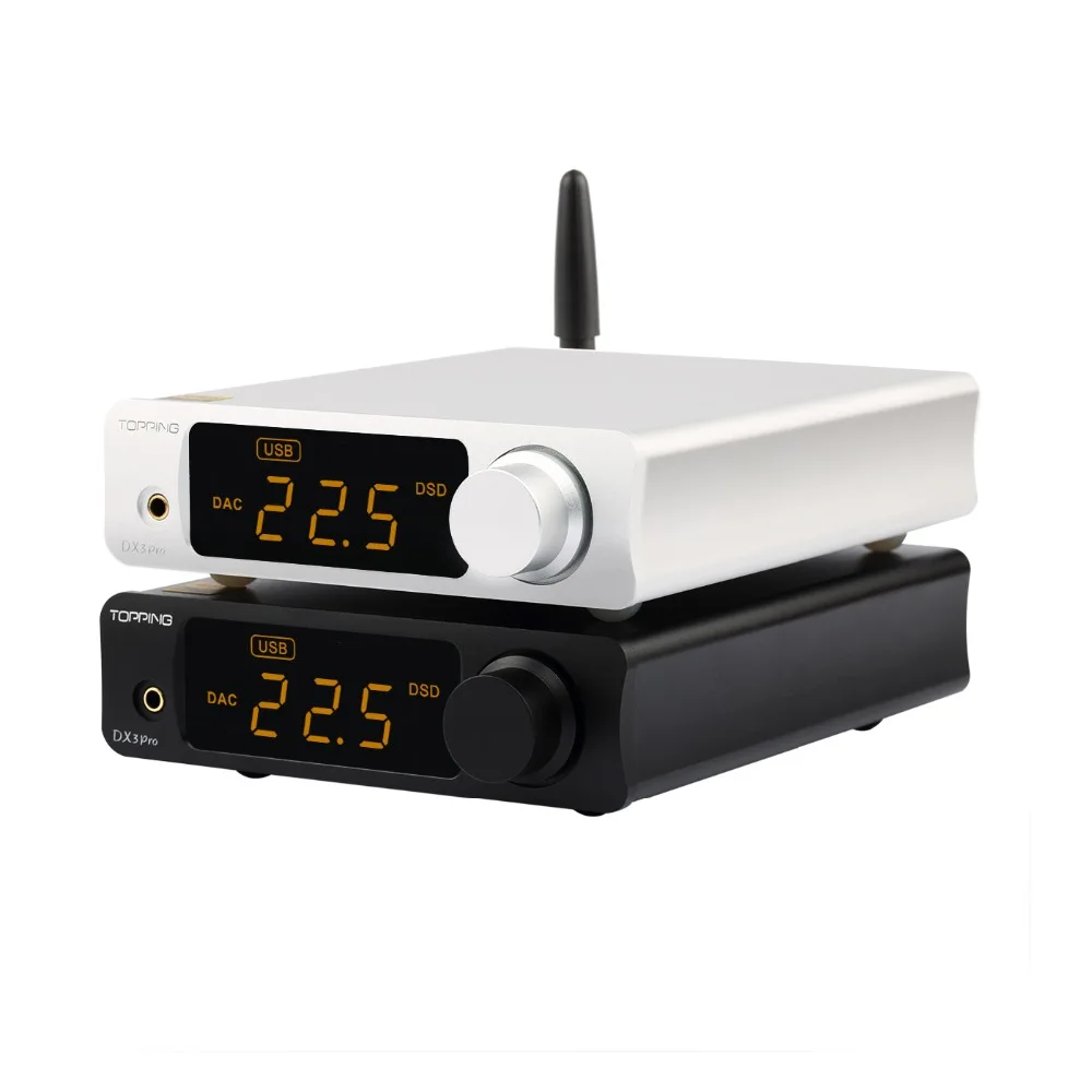 TOPPING DX3PRO USB DAC Bluetooth 5.0 AK4493 *2 XMOS XU208 DSD512 APTX-HD Headphone Output AMP OPA1612
TOPPING DX3PRO USB DAC Bluetooth 5.0 AK4493 *2 XMOS XU208 DSD512 APTX-HD Headphone Output AMP OPA1612
