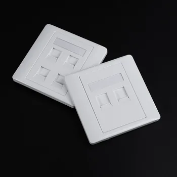 OPEN-SMART 86 Type White Faceplate Wall Plate Socket Dual Ports Network LAN Telephone Panel RJ45 Plug 86x86mm
OPEN-SMART 86 Type White Faceplate Wall Plate Socket Dual Ports Network LAN Telephone Panel RJ45 Plug 86x86mm