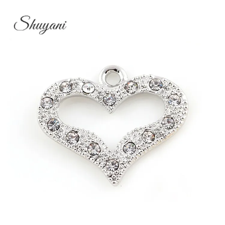 25*21mm Silver Gold Color Heart Charms Rhinestone Pendants Fit Floating Locket Jewelry Accessories
25*21mm Silver Gold Color Heart Charms Rhinestone Pendants Fit Floating Locket Jewelry Accessories