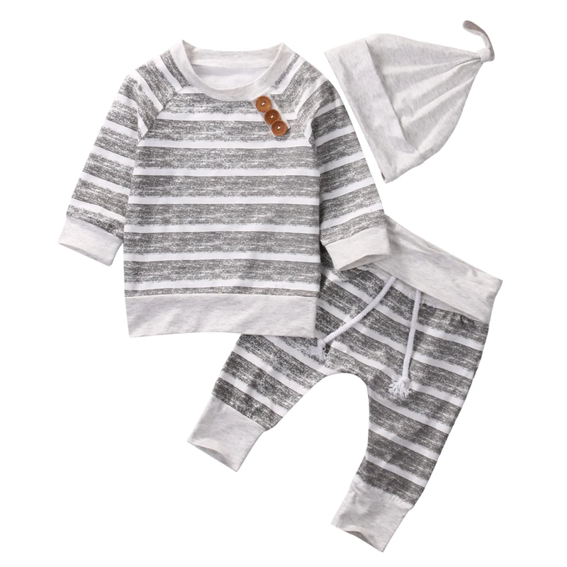 3pcs!!2017 Baby Clothing Sets Autumn Baby Boys Clothes Infant Baby Striped Tops T-shirt+Pants Leggings 3pcs Outfits Set
3pcs!!2017 Baby Clothing Sets Autumn Baby Boys Clothes Infant Baby Striped Tops T-shirt+Pants Leggings 3pcs Outfits Set
