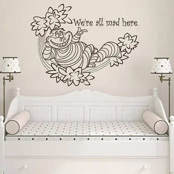 Wall Decals Quote We're Decal Alice In Wonderland Vinyl Sticker Nursery pegatinas de pared Wall Stickers For Kids Rooms 74X56CM
Wall Decals Quote We're Decal Alice In Wonderland Vinyl Sticker Nursery pegatinas de pared Wall Stickers For Kids Rooms 74X56CM