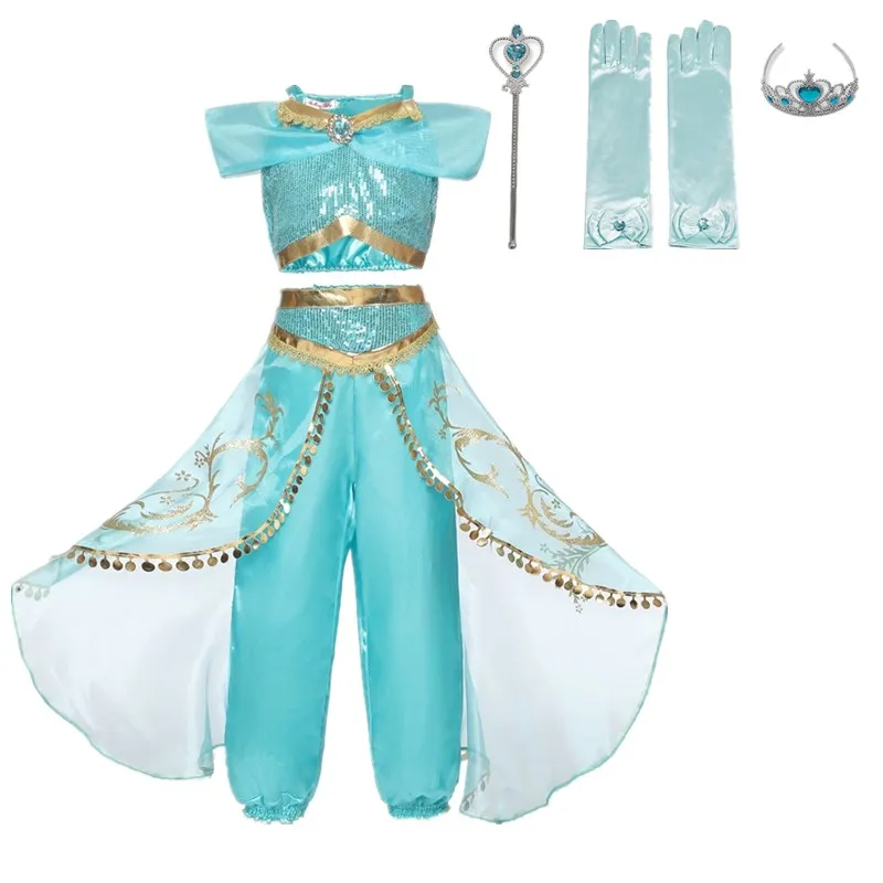 Teenage Jasmine Princess Cosplay Dress for Girls Halloween Party Baby Clothes Sequin Dress Girl Christmas Fancy Kids Dresses Up
Teenage Jasmine Princess Cosplay Dress for Girls Halloween Party Baby Clothes Sequin Dress Girl Christmas Fancy Kids Dresses Up