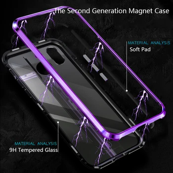 Magnetic Adsorption Flip Case For iPhone X 8 7 Plus Metal Frame Bumpers Tempered Glass 360 Full Cover For iPhone 7 7 Plus Case
Magnetic Adsorption Flip Case For iPhone X 8 7 Plus Metal Frame Bumpers Tempered Glass 360 Full Cover For iPhone 7 7 Plus Case