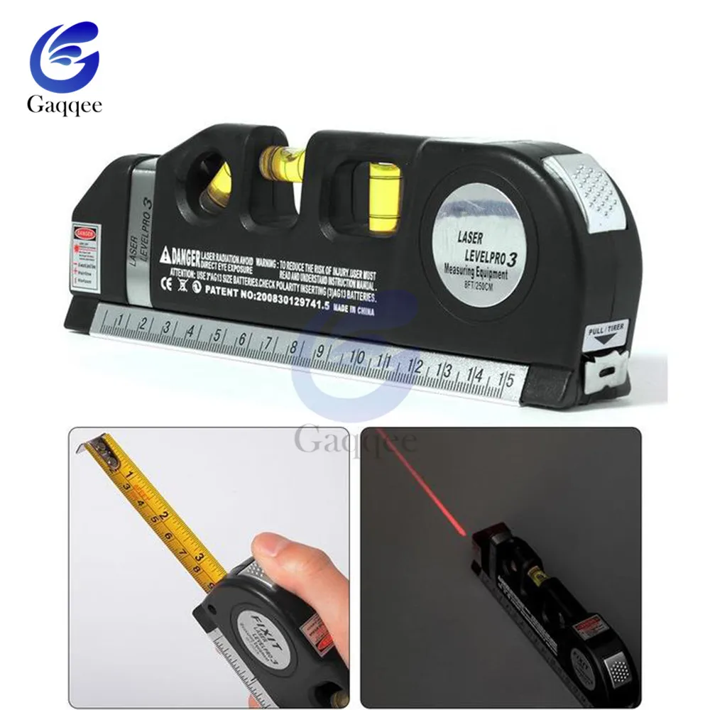 Laser Level Horizon Vertical Measure Tape 8FT Aligner Multifunction Standard and Metric Ruler Multipurpose Measure Level Laser
Laser Level Horizon Vertical Measure Tape 8FT Aligner Multifunction Standard and Metric Ruler Multipurpose Measure Level Laser