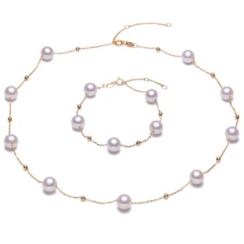 Sinya 18k Au750 gold necklace bracelet pearl jewelry suit for women ladies girls 2018 new arrival natural pearls jewelry set
Sinya 18k Au750 gold necklace bracelet pearl jewelry suit for women ladies girls 2018 new arrival natural pearls jewelry set