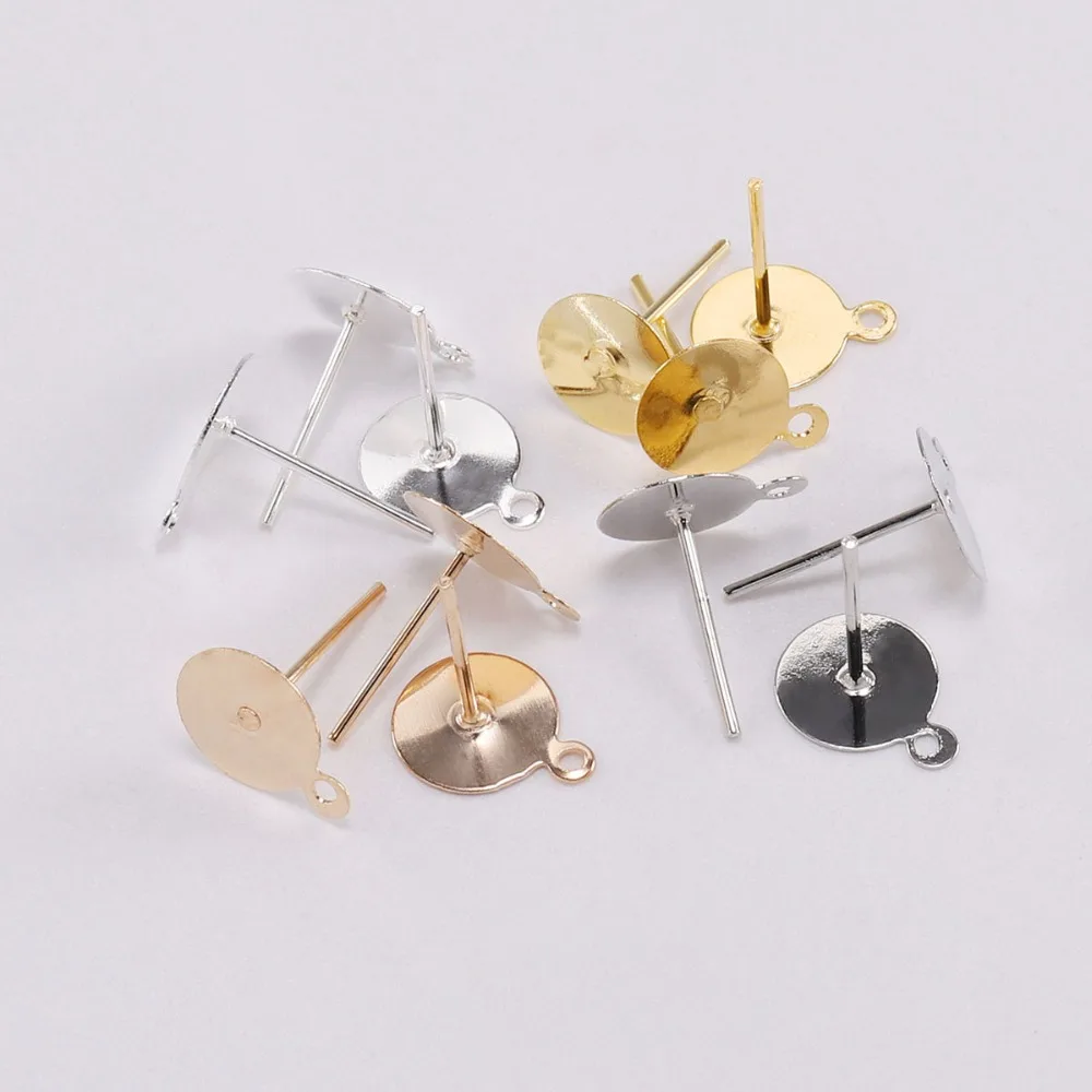 200pcs/lot 6 8 10 12mm Blank Base Tray Stud Fit Cabochon Cameo Settings Round Ear Post Earring For DIY Jewelry Findings Supplies
200pcs/lot 6 8 10 12mm Blank Base Tray Stud Fit Cabochon Cameo Settings Round Ear Post Earring For DIY Jewelry Findings Supplies