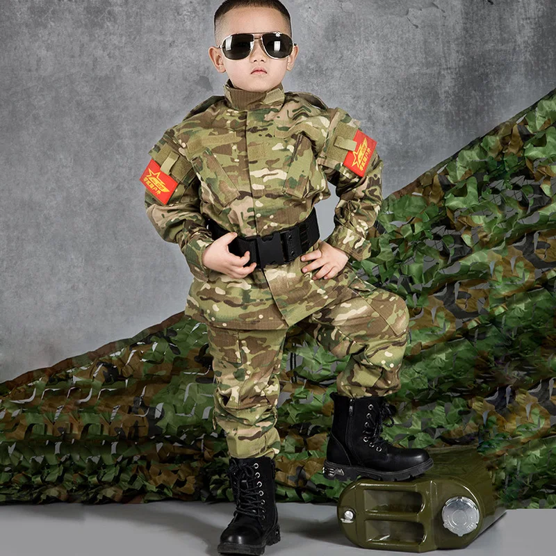 Military Kids Uniform Children Camouflage Tactical Suits for Boy Girls Clothes Jacket Pants Army Airsoft Paintball Clothes 
Military Kids Uniform Children Camouflage Tactical Suits for Boy Girls Clothes Jacket Pants Army Airsoft Paintball Clothes