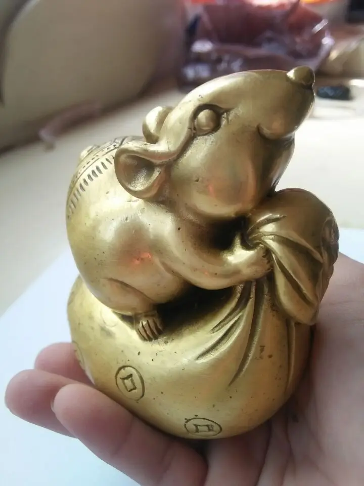 Crafts statue Chinese Old Brass Handwork Hammered Mouse Exorcist God Of Wealth Statue halloween
Crafts statue Chinese Old Brass Handwork Hammered Mouse Exorcist God Of Wealth Statue halloween