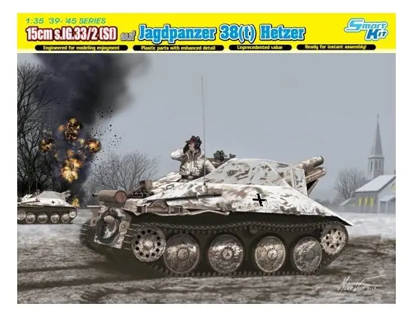 1/35 scale model Dragon 6489 Stalker 38 (t) equipped with s.IG.33 / 2 15cm self-heavy infantry gun
1/35 scale model Dragon 6489 Stalker 38 (t) equipped with s.IG.33 / 2 15cm self-heavy infantry gun