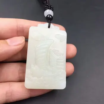 Natural and Tian Yu smooth sailing pendant, meaning auspicious, everything is smooth
Natural and Tian Yu smooth sailing pendant, meaning auspicious, everything is smooth