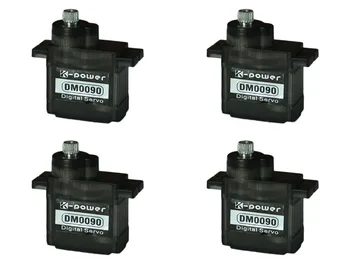 High Torque Version 9G Metal Gear Micro Servo for Trex Align 450 RC Heli K-power DM0090*4 (Plug: JR)
High Torque Version 9G Metal Gear Micro Servo for Trex Align 450 RC Heli K-power DM0090*4 (Plug: JR)