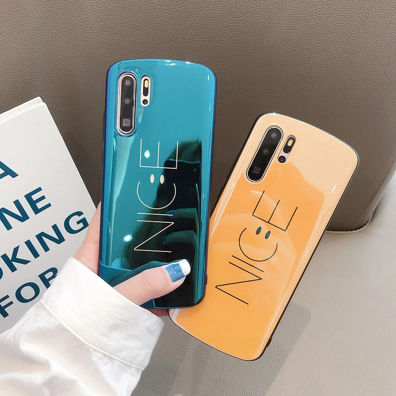 Blue light Cases for Huawei P30 P20 Mate 20 Pro Smiling face Nice arc-shaped soft cover For Honor 8X 10 V20 Nova 3 3i 4 cases
Blue light Cases for Huawei P30 P20 Mate 20 Pro Smiling face Nice arc-shaped soft cover For Honor 8X 10 V20 Nova 3 3i 4 cases