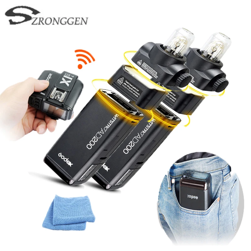 Godox Flash 2X AD200 2.4G Wireless 200WS TTL HSS 1/8000 s sync + X1T-O for Olympus D810 D750 D5 D4
Godox Flash 2X AD200 2.4G Wireless 200WS TTL HSS 1/8000 s sync + X1T-O for Olympus D810 D750 D5 D4
