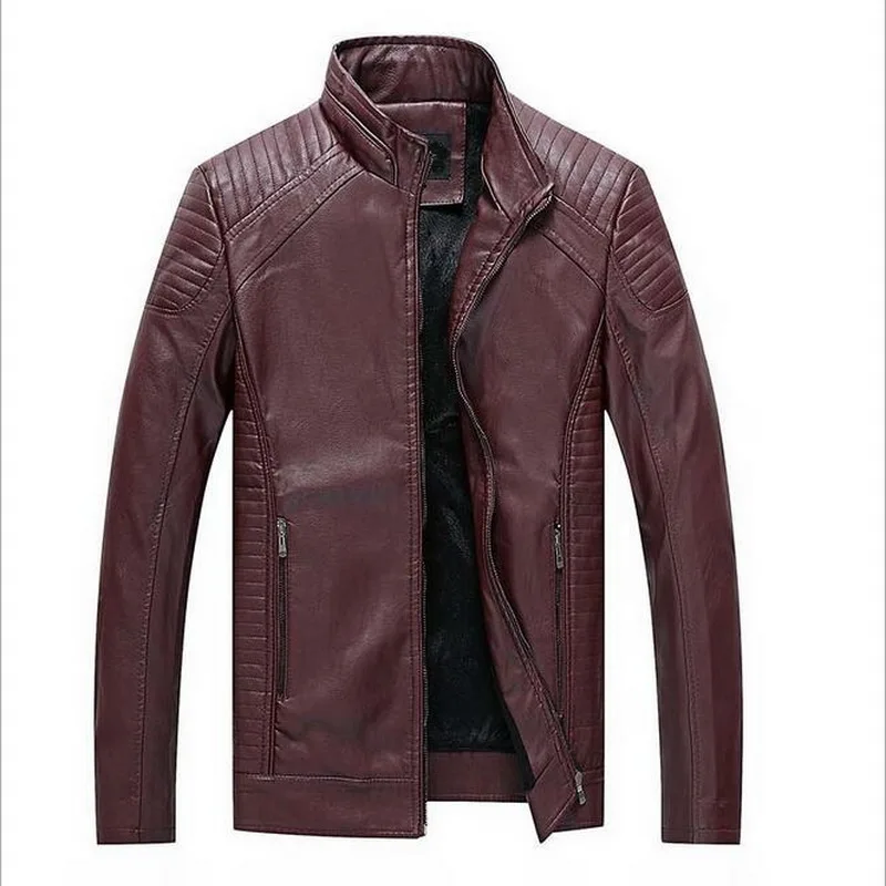 Men's Leather Jackets Velvet Warm Large Size 6XL Men Brand Leather Coat Solid color Coat Mens
Men's Leather Jackets Velvet Warm Large Size 6XL Men Brand Leather Coat Solid color Coat Mens