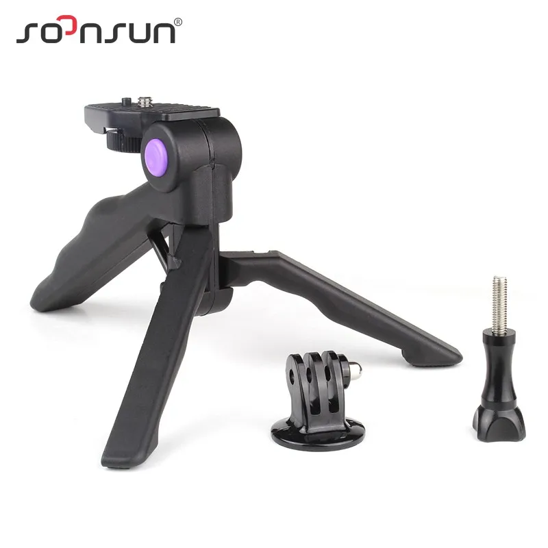 SOONSUN Table Tripod Mini Portable Folding Tripod Stand + Hand Grip For GoPro Hero 7 6 5 4 for DSLR SLR for SJCAM for Xiaomi Yi
SOONSUN Table Tripod Mini Portable Folding Tripod Stand + Hand Grip For GoPro Hero 7 6 5 4 for DSLR SLR for SJCAM for Xiaomi Yi