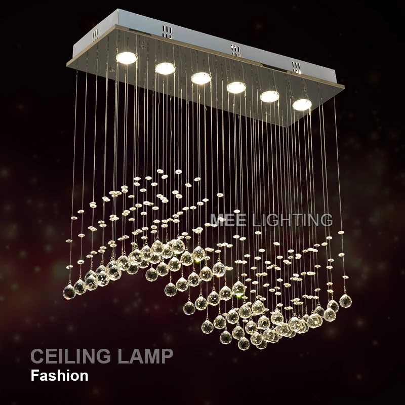Rectangle Crystal Ceiling Light fixture GU10 bulbs Crystal Curtain Wave ceiling Lights for Dining room Prompt Shipping
Rectangle Crystal Ceiling Light fixture GU10 bulbs Crystal Curtain Wave ceiling Lights for Dining room Prompt Shipping