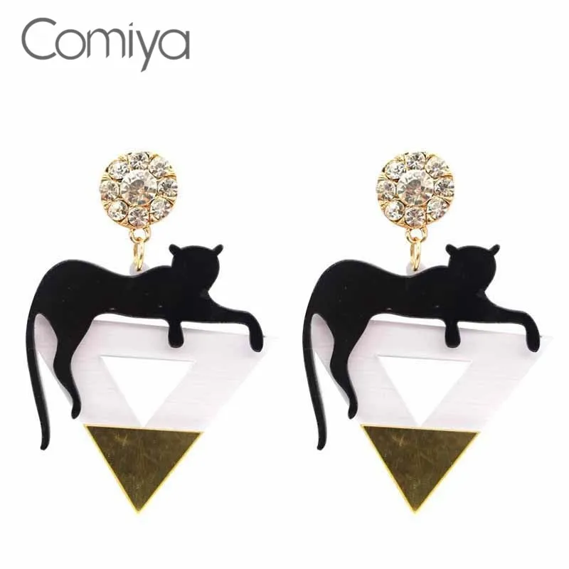 Comiya Punk Design Wholesale Summer Transparent Stone Cat Leopard Drop Earing Fashion Jewelry Bohemian Long Earrings
Comiya Punk Design Wholesale Summer Transparent Stone Cat Leopard Drop Earing Fashion Jewelry Bohemian Long Earrings