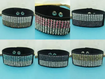 7 Colors Mix Order 8 Stranded Line Cup Chain Crystal Rhinestone Leather Bracelet Bangle Jewelry
7 Colors Mix Order 8 Stranded Line Cup Chain Crystal Rhinestone Leather Bracelet Bangle Jewelry