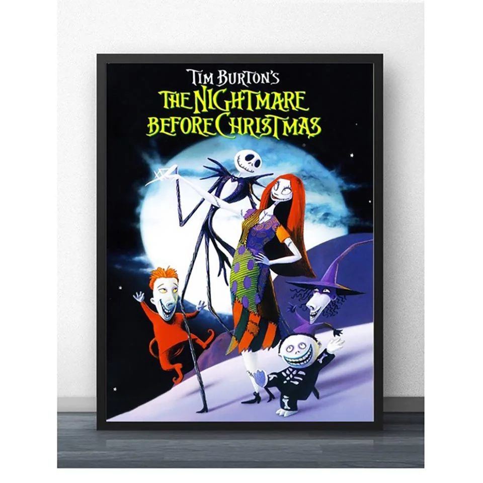 Home Decoraiton Canvas Painting Wall Art Pictures Nordic Nightmare Before Christmas Movie Artwork Poster Printed For Living Room
Home Decoraiton Canvas Painting Wall Art Pictures Nordic Nightmare Before Christmas Movie Artwork Poster Printed For Living Room