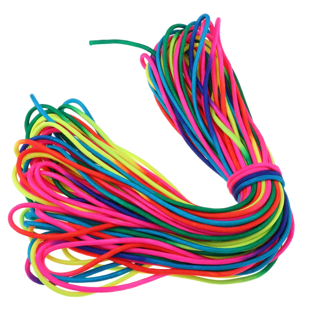 31M RainBow Paracord Polyester Climbing Rope Parachute Cord Outdoor Multi Tool Hiking Camping Equipment
31M RainBow Paracord Polyester Climbing Rope Parachute Cord Outdoor Multi Tool Hiking Camping Equipment
