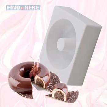 Mousse Cake Mold Donuts Shape Fondant Cake Non-Stick Silicone Mousse Moulds Cake Chocolate Sugar Craft Decoration
Mousse Cake Mold Donuts Shape Fondant Cake Non-Stick Silicone Mousse Moulds Cake Chocolate Sugar Craft Decoration