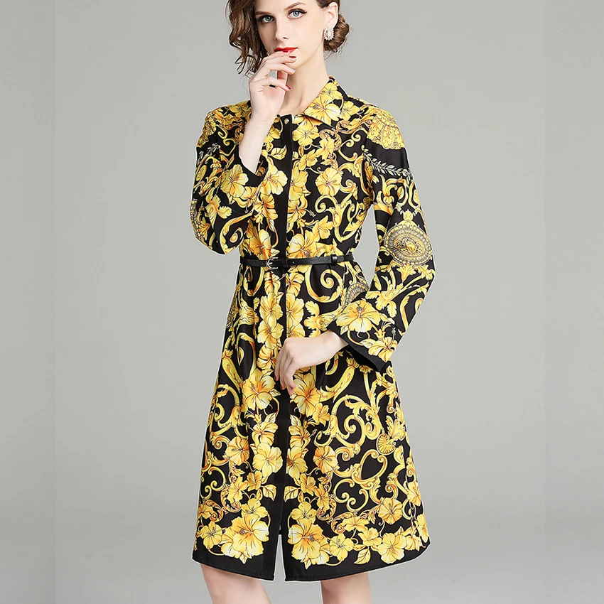 Retro Leopard Print Gold Long Shirt Dress 2018 Women Long Sleeve Hidden Button Down Midi party Dresses Boho vestidos robe femme
Retro Leopard Print Gold Long Shirt Dress 2018 Women Long Sleeve Hidden Button Down Midi party Dresses Boho vestidos robe femme