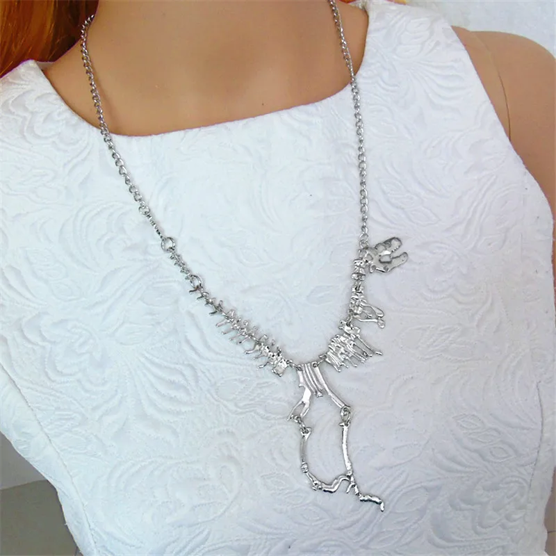 Женское Ожерелье с 5 динозаврами 22 дюйма X4 EB58 2014|fashion necklace|necklace fashionfashion jewelry |