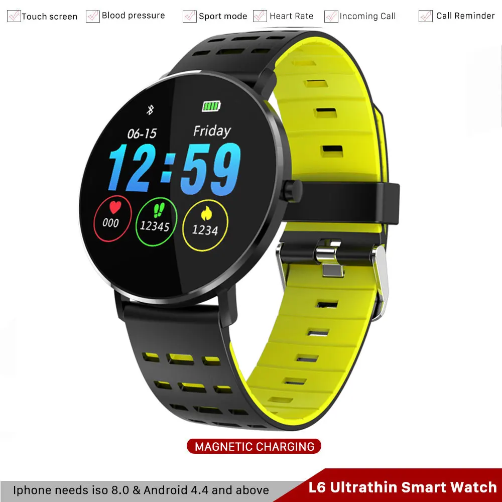 L6 Sport smart watch DIY watch face silica wristband heart rate swimming ip68 Bluetooth call Reminder smart watches android watc
L6 Sport smart watch DIY watch face silica wristband heart rate swimming ip68 Bluetooth call Reminder smart watches android watc