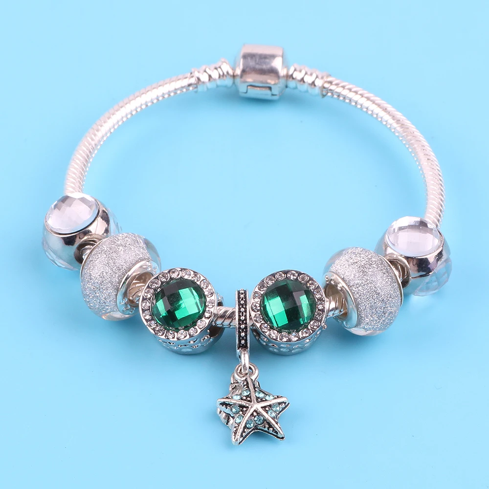 Couqcy Silver Charm Starfish Shell Pendant High Quality Gift DIY Fit Women Bracelet European Fashion Jewelry
Couqcy Silver Charm Starfish Shell Pendant High Quality Gift DIY Fit Women Bracelet European Fashion Jewelry