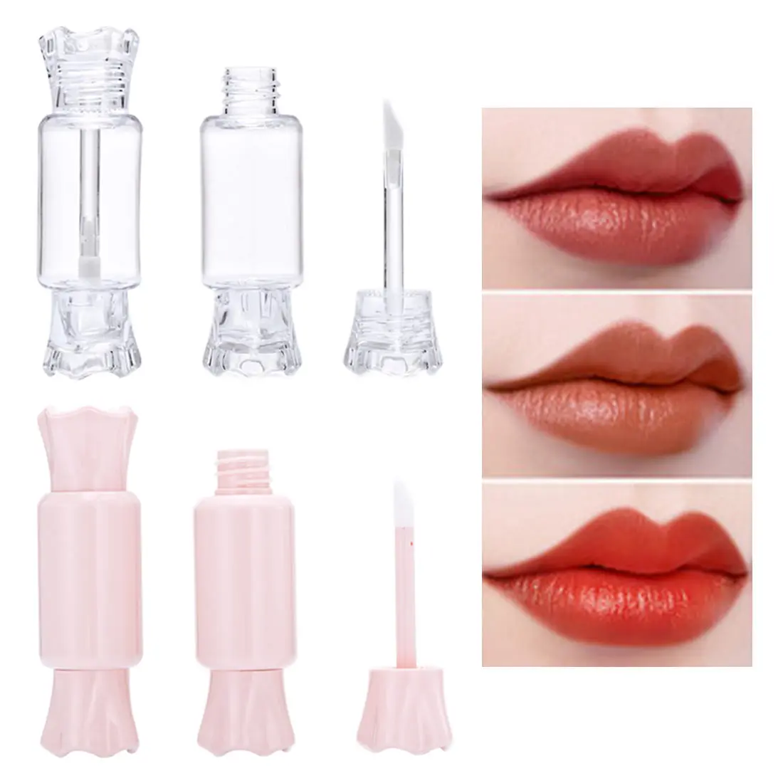 Transparent Candy design empty lip gloss lip tube lipstick bottle brush container mini fill bottle lip color tube
Transparent Candy design empty lip gloss lip tube lipstick bottle brush container mini fill bottle lip color tube