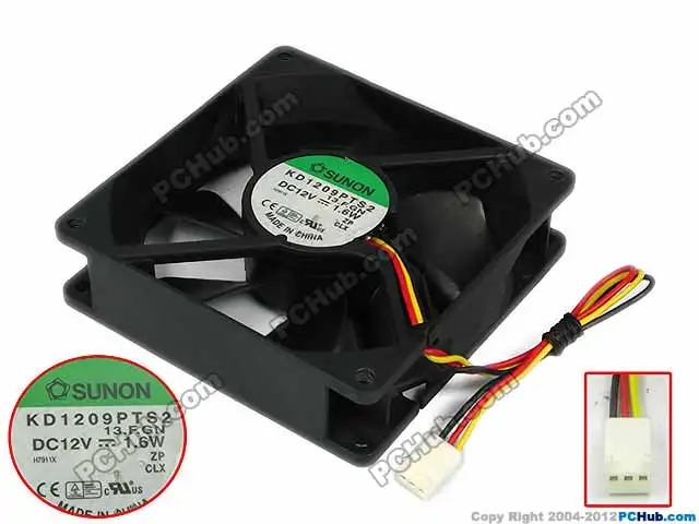 SUNON KD1209PTS2 13.f. GN DC 12V 1,6 W 3-проводной 92x92x25 мм вентилятор охлаждения сервера
SUNON KD1209PTS2 13.f. GN DC 12V 1,6 W 3-проводной 92x92x25 мм вентилятор охлаждения сервера